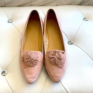 Talbots Suede Pink Flats Size 10